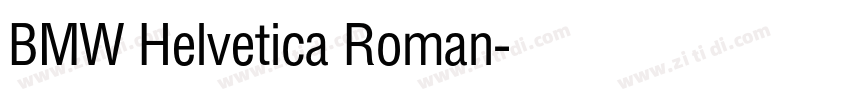 BMW Helvetica Roman字体转换